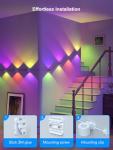 Smart Music Sync LED Wall Sconces - Multicolor