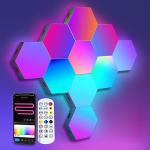 Smart RGB Hexagon LED Lights for Gaming Setup