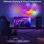 Smart RGB Hexagon LED Lights for Gaming Setup