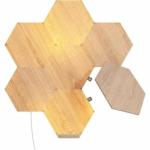 Hexagon Wood Look Smart LED Wall Lights