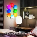 Smart RGB Hexagon LED Lights for Gaming Setup