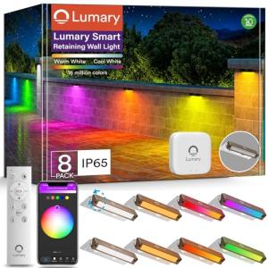 Smart 8-Pack Color-Changing LED Outdoor Wall Lights