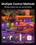 Smart 8-Pack Color-Changing LED Outdoor Wall Lights