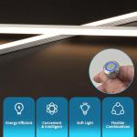 LED Recessed Lighting Kit with Smart Touch Switch