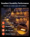 Smart 8-Pack Color-Changing LED Outdoor Wall Lights
