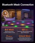 Smart 8-Pack Color-Changing LED Outdoor Wall Lights