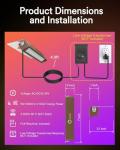 Smart 8-Pack Color-Changing LED Outdoor Wall Lights