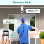 Noonkey 360° WiFi Light Bulb Security Cameras