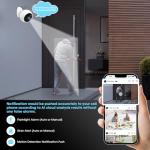AMTIFO Security Cameras Wireless Outdoor Magnetic: Install-Free Smart Indoor 2K WiFi - Long Battery Life Powered Wireless Cameras for Home Security with AI Motion Detection