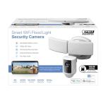 Feit Electric SEC5000/CAM/WIFI Outdoor LED Smart Security Camera with Motion Sensor, 2-Way Audio, 5000 Lumens Floodlight, Works with Alexa and Google Asst, Alarm, Hardwired, Updated Version of SEC3000