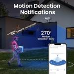 Feit Electric SEC5000/CAM/WIFI Outdoor LED Smart Security Camera with Motion Sensor, 2-Way Audio, 5000 Lumens Floodlight, Works with Alexa and Google Asst, Alarm, Hardwired, Updated Version of SEC3000