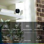 CHAMBERLAIN myQ Smart Indoor Security Camera – 1080p HD Video, Night Vision, Motion Detection, Wi-Fi, Two-Way Audio, Smartphone Control