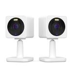 WYZE Cam OG Indoor/Outdoor 1080p Wi-Fi Smart Home Security Camera with Color Night Vision, Motion Detection, 2-Way Audio, Compatible with Alexa & Google, White (2-Pack), Free Expert Setup