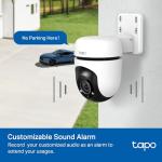 TP-Link Tapo 1080P Outdoor Wired Pan/Tilt Security Wi-Fi Camera, 360° View, Motion Tracking, Works with Alexa & Google Home, Night Vision, Free AI Detection, Cloud & SD Card Storage, Tapo C500