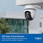 TP-Link Tapo 1080P Outdoor Wired Pan/Tilt Security Wi-Fi Camera, 360° View, Motion Tracking, Works with Alexa & Google Home, Night Vision, Free AI Detection, Cloud & SD Card Storage, Tapo C500
