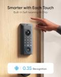 eufy Security Video Smart Lock E330, 3-in-1 Camera+Doorbell+Fingerprint Keyless Entry Door Lock, Smart Built-in Wi-Fi Deadbolt for Front Door, Auto Lock, App Remote Control, Easy Installation