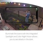 Arlo Essential Security Camera 1080p HD | Outdoor - Indoor | 2nd Gen | Wireless with Spotlight, 2-Way Audio, Color Night Vision, Live Stream, Real Time Notifications, Wide Angle - White, 3 Cameras