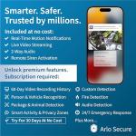 Arlo Essential Security Camera 1080p HD | Outdoor - Indoor | 2nd Gen | Wireless with Spotlight, 2-Way Audio, Color Night Vision, Live Stream, Real Time Notifications, Wide Angle - White, 3 Cameras
