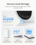 REOLINK Smart 4K UHD Pan & Tilt Dual-Band Wi-Fi 6 Indoor Security Camera with 3X Optical Zoom, Auto-Tracking, People/Pet Detection, Crying Sound Detection, Privacy Mode, and Bluetooth Setup, E1 Zoom