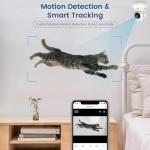 litokam Security Camera Indoor 2K, 360 Pan/Tilt Cameras for Home Security with Motion Detection, Baby Monitor for Pet/Dog with Night Vision, 2.4GHz WiFi Cam with Phone App & 2-Way Audio