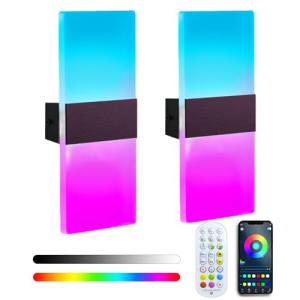 BOSITE RGB Wall Sconces - 16 Million Colors
