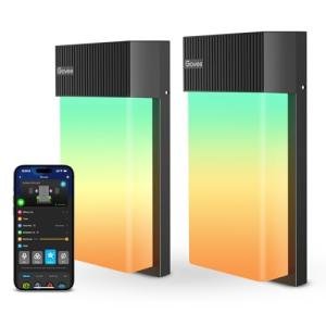 Govee Smart RGBIC Outdoor Wall Lights - 2 Pack