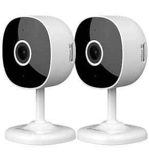 Galayou Indoor Home Security Cameras - 2K WiFi Surveillance Camera with Two-Way Audio for Baby/Pet/Dog/Nanny, Smart Siren with Phone App, SD/Cloud Storage, Works with Alexa & Google Home G7-2PACK