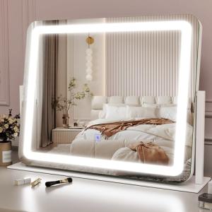 ROLOVE Lighted Vanity Mirror with Dimmable LEDs