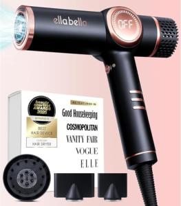 ELLA BELLA® Ionic Hair Dryer with Diffuser