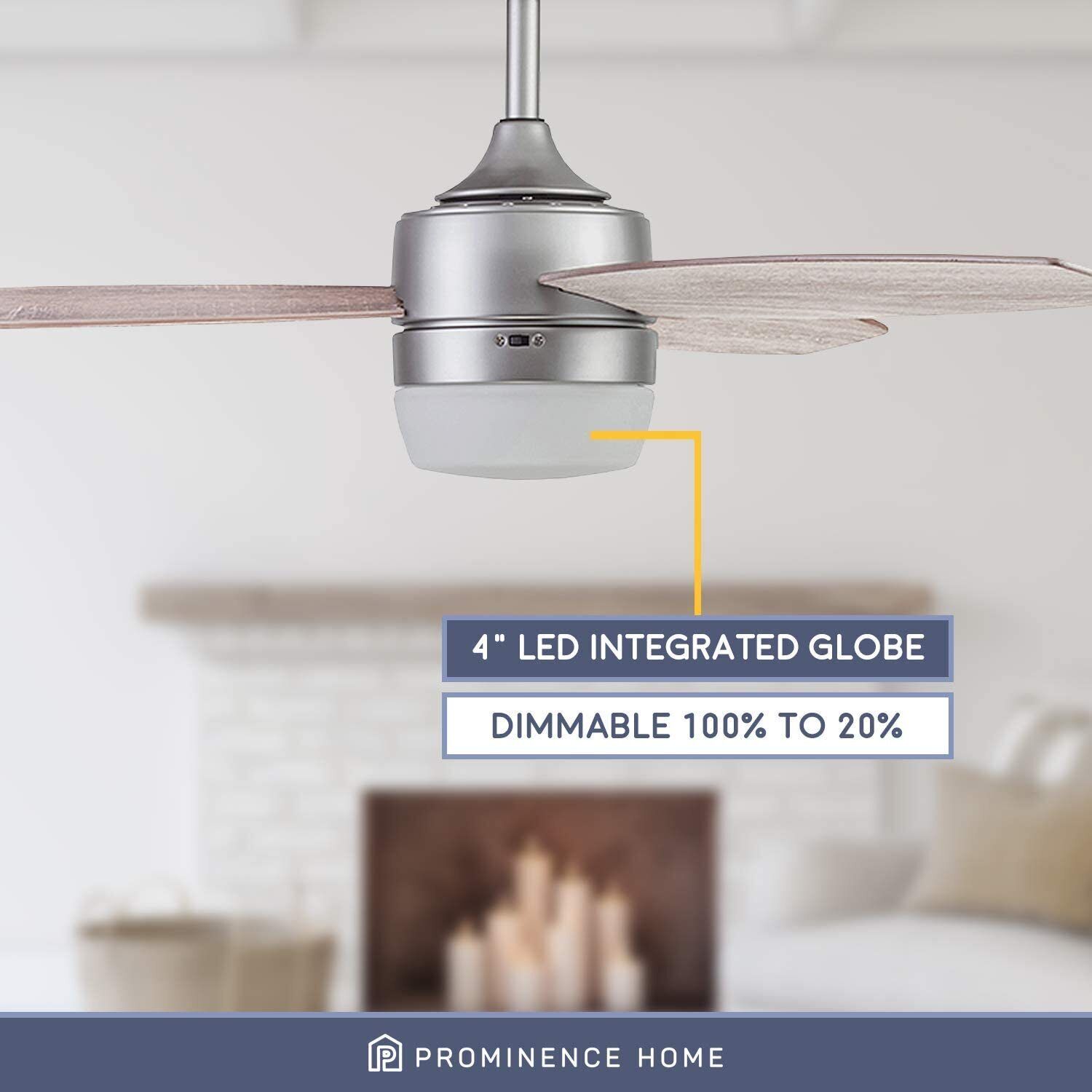 Enoki 52-In Smart Ceiling Fan with Light