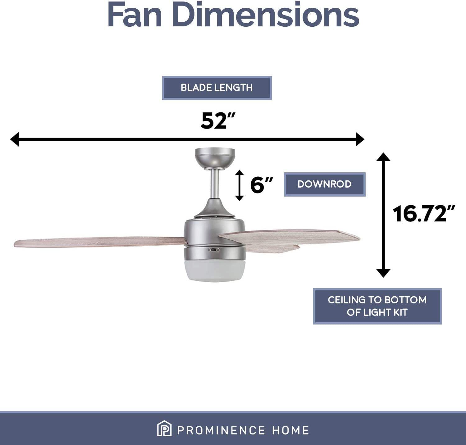 Enoki 52-In Smart Ceiling Fan with Light