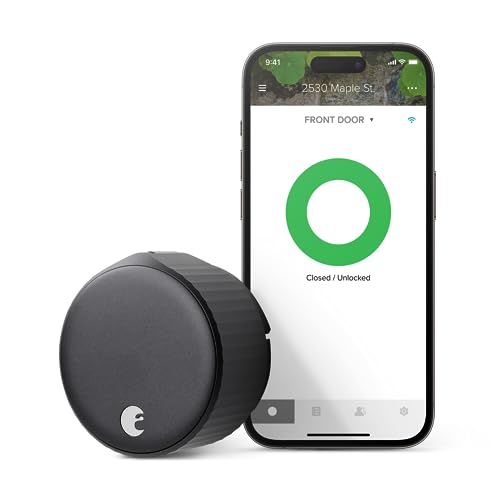 Matte Black August Wi-Fi Smart Lock