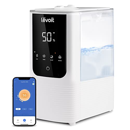 LEVOIT Smart Cool/Warm Mist Humidifier with Aromatherapy, 4.5L