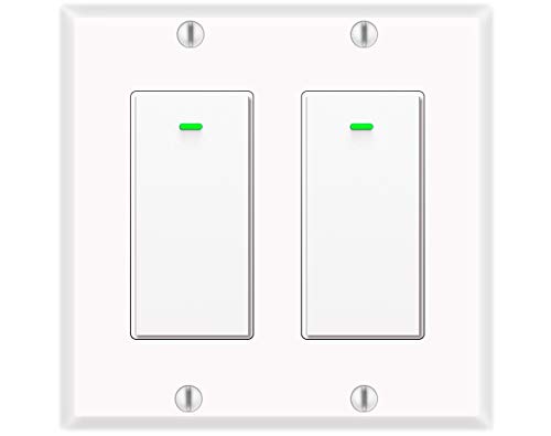WiFi Alexa Compatible Smart Light Switches (2Pack)