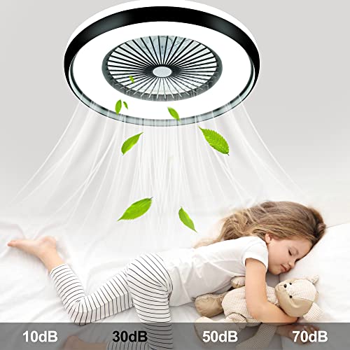 Smart Bladeless Ceiling Fan with LED Lighting