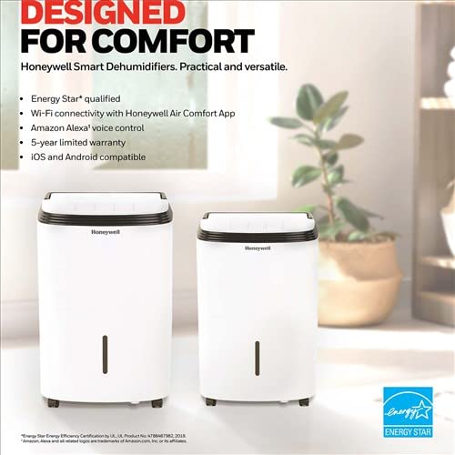 Smart WiFi Dehumidifier for Large Rooms with Alexa Control