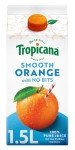 Tropicana - Smooth Orange Fruit Juice - 100% Pressed Pure Orange Juice, No Added Sugar - Pure Orange Juice, Squeezed, Hand Picked - Soft Drinks, Orange Juice Smooth - 1.5L
