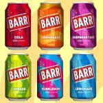 BARR since 1875, 24 Pack American Cream Soda, Zero No Sugar Sparkling Soft Drink with a Creamy Taste of American Cream Soda, "Fizzingly Fun" - 24 x 330ml Cans