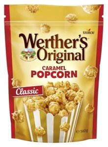 Werther's Original Caramel Popcorn Classic Caramel Flavour, 140 g (Pack of 1)