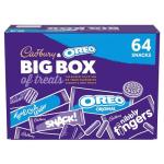 Cadbury & OREO Big Box of Treats, 64 Assorted Chocolates and Snacks, 1790 g (Pack of 1)