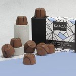 KAKOA Vegan Salted Caramel Chocolate Box - 8 Vegan Milk Chocs | Sea Salted Caramel | Plant Based Luxury Chocolates For Special Occasions | Gifts for Vegans, Vegetarian, Dairy Free Diets