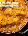 Curry Night Kit by Spice Pots - 100% Natural Ingredients - 4 x 40g Spice Blends - 8 Curry Recipe Booklet - Korma, Bhuna, Goan & Indian Tandoori Vegan Curry Powder - Cooking Gifts for Women & Men