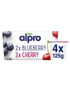 Alpro Blueberry Cherry Plant-Based Yoghurt Alternative