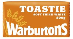 Warburtons Thick Soft White Toastie Bread, 800g