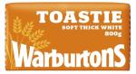 Warburtons Thick Soft White Toastie Bread, 800g