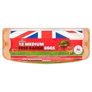 Morrisons 12 Free Range Eggs - Medium Size