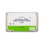 Mixed Size Free Range Eggs - 15 Count Pack