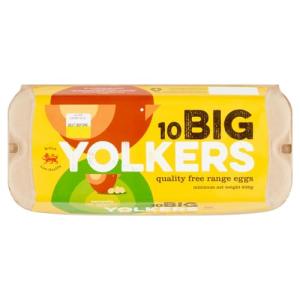 Yolkers Big Quality Free Range Eggs - 10 Pack