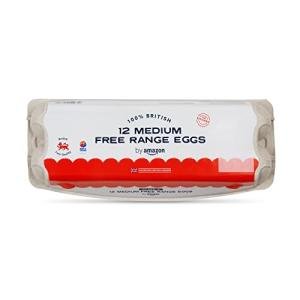 Amazon Medium Free Range Eggs - 12 Count