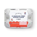 Amazon Medium Free Range Eggs - 6 Count